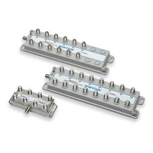 1 GHz Hi-Q Digital Splitters - Horizontal 8, 12 & 16 Port Series