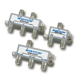 1 GHz Hi-Q Digital Splitters - Horizontal 2, 3 & 4 Port Series